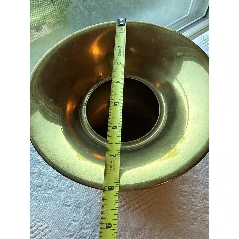 VTG  Norleans Brass Spittoon Planter Vase Shelf Decor 6.25